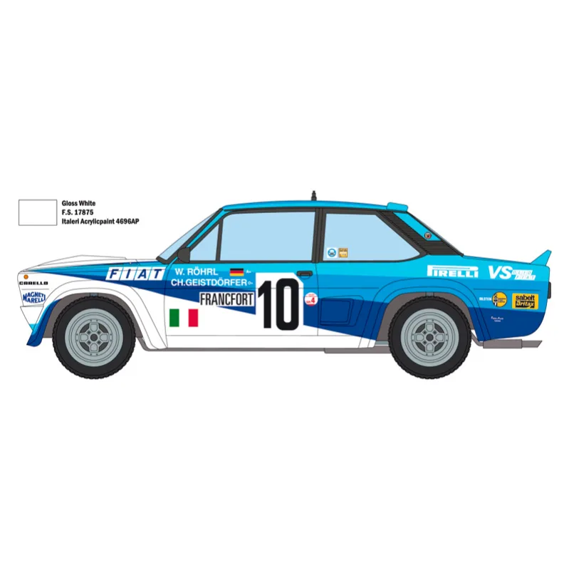 Product image 2: Italeri FIAT 131 Abarth Rally Racing Car 1:24