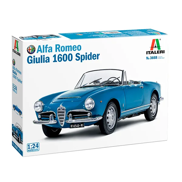 Italeri Coche Alfa Romeo Giulia 1600 Spider 1:24