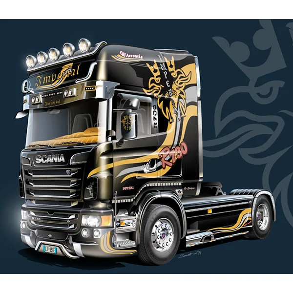 Italeri Camión expo. Scania R V8 Topline Imperial 1:24