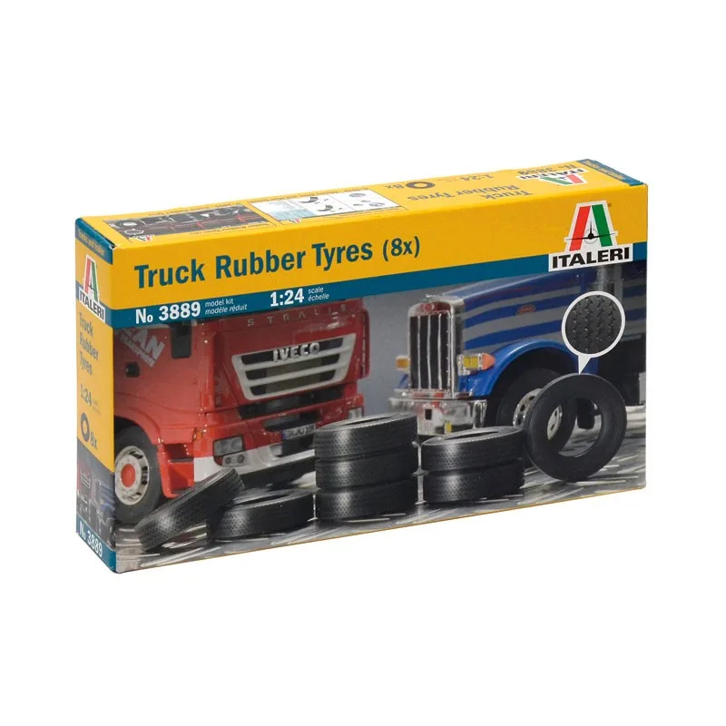 Italeri Camión Truck Rubber Tyres (8x) 1:24