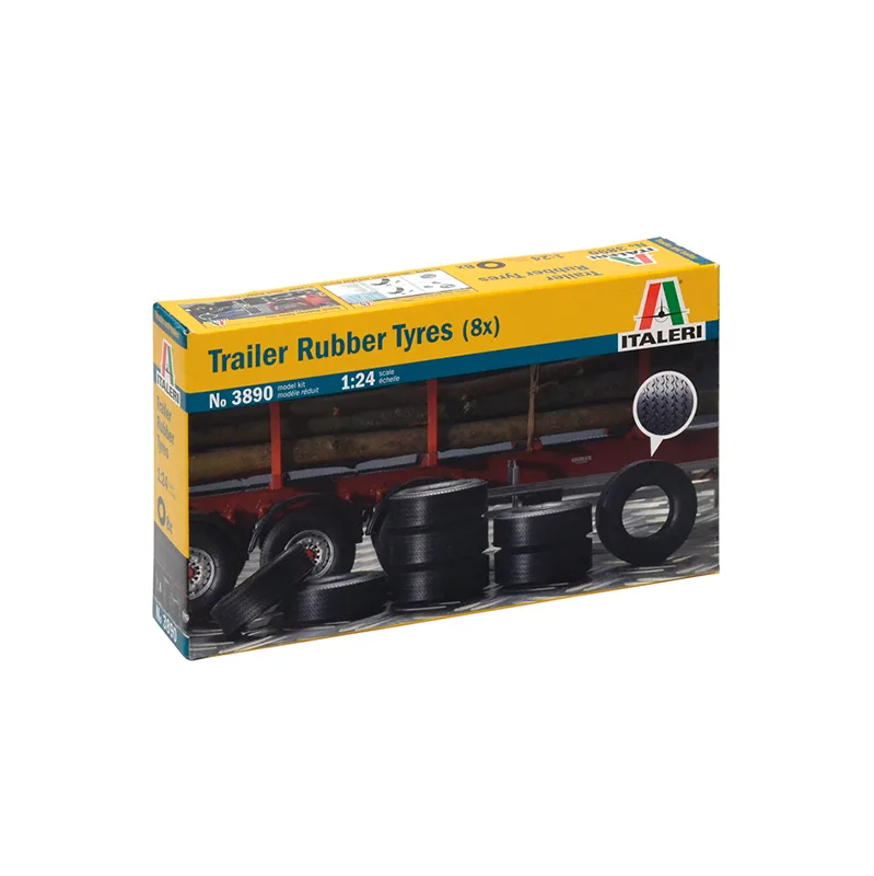 Product image 2: *Italeri Truck Trailer Rubber Tyres (8x) 1:24
