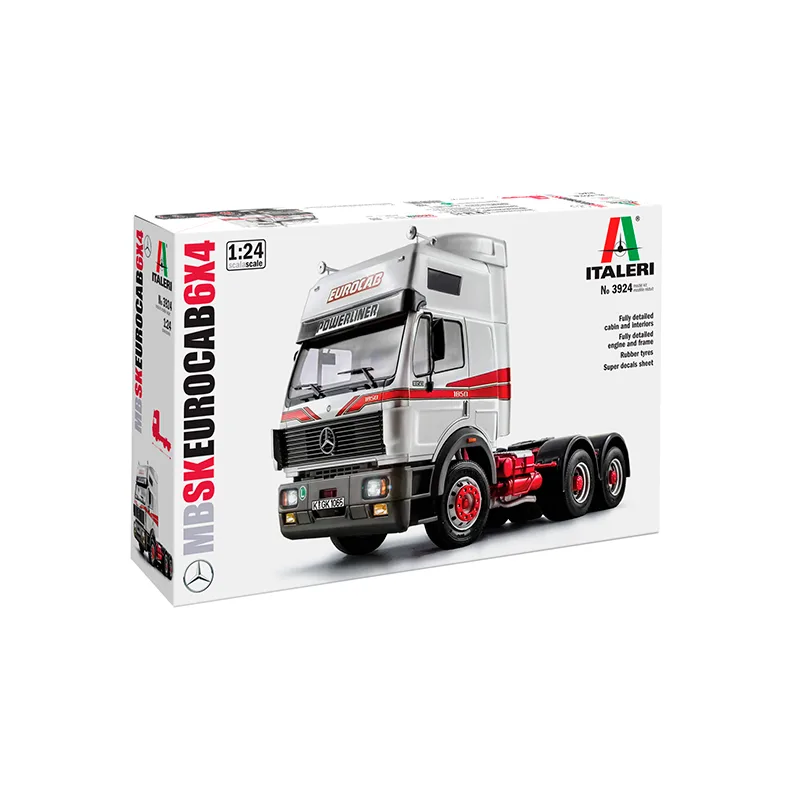 Product image 2: Italeri Mercedes Benz SK Eurocab 6x4 Truck 1:24