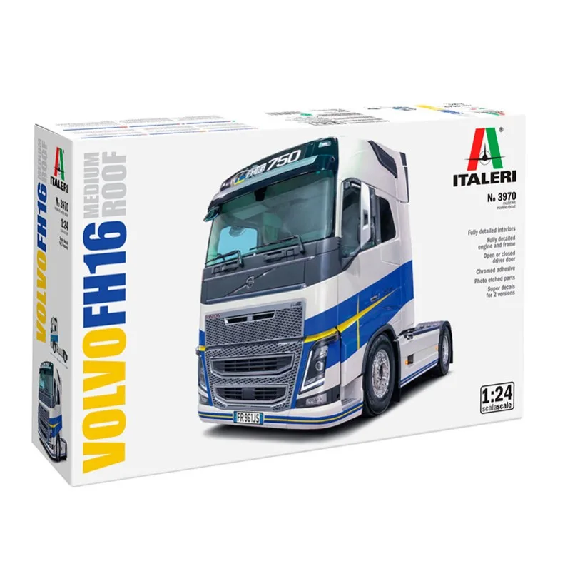 Product image 2: Italeri Volvo FH16 Medium Roof Truck 1:24