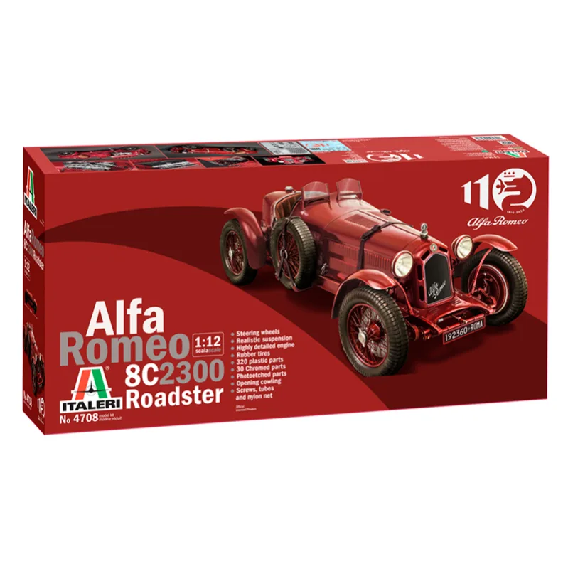 Product image 2: Italeri Alfa Romeo 8C/2300 Roadster Car 1:12