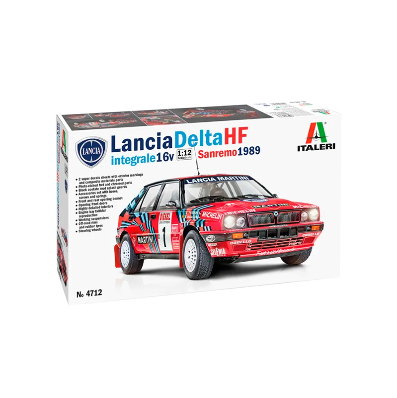 Imagen del producto 2: Italeri Coche Delta HF Integrale Sanremo 1989 1:12