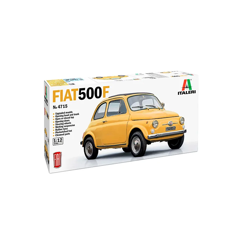 Product image 2: Italeri FIAT 500 F 1968 upgraded edition Car 1:12
