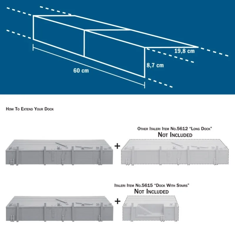 Product image 3: Italeri Long Dock Pier 1:35