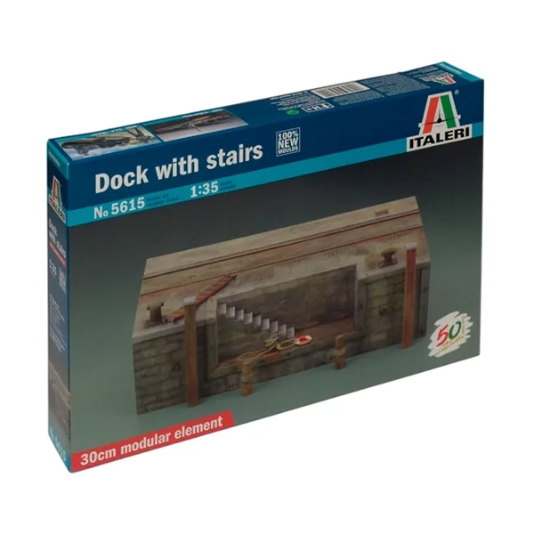 Italeri Muelle Dock with stairs 1:35