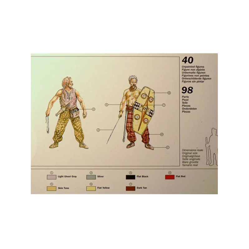 Product image 2: Italeri Historical Figures Gauls Warriors (I-II Century B.C.) 1:72