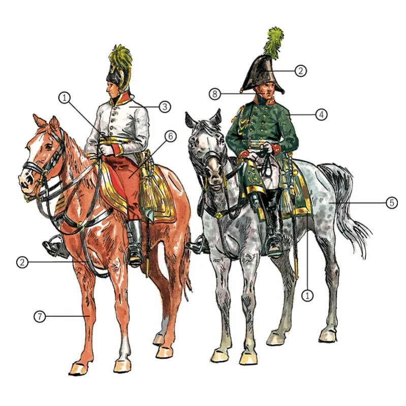 Imagen del producto 2: Italeri Figuras ecuestres Austrian & Russian General Staff 1:72