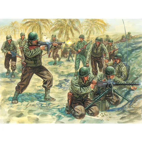 Italeri Fig. Soldados American Infantry (WWII) 1:72