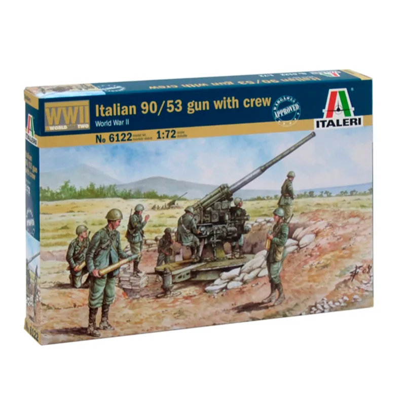 Imagen del producto 2: Italeri Fig. Soldados Italian 90/53 Gun with crew 1:72