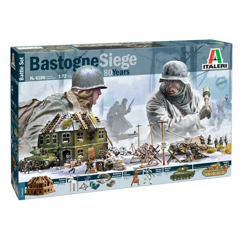 Imagen del producto 2: Italeri Diorama Bastogne siege 1944 MDF Edition 80th Anniv. 1:72