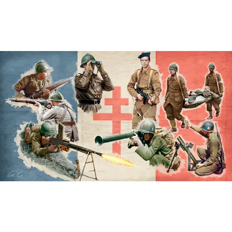 Italeri Figures Free French Infantry (WWII) 1:72