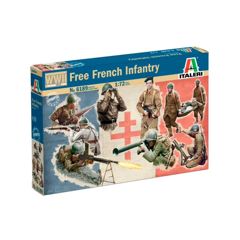 Imagen del producto 2: Italeri Fig. Soldados Free French Infantry (WWII) 1:72
