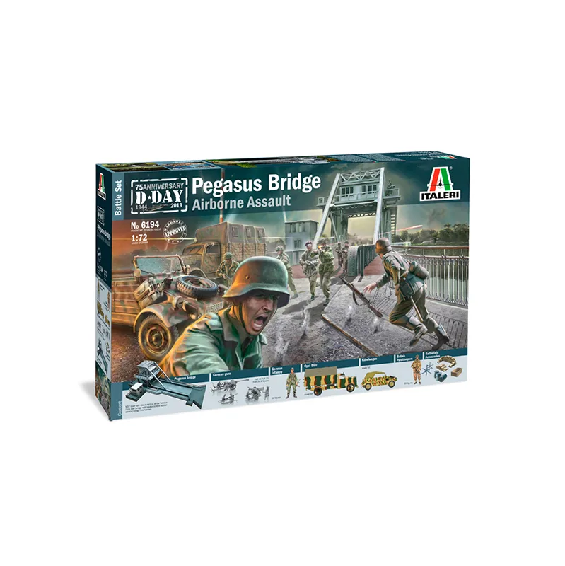 Immagine del prodotto 2: Italeri Battle sets Pegasus Bridge Airborne Assault 1:72