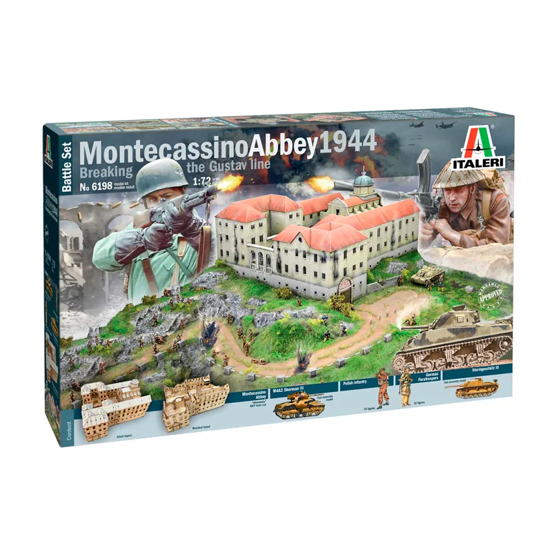Italeri Battle sets Montecassino Abbey 1944 1:72