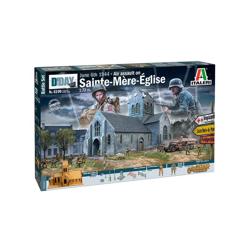 Product image 2: Italeri Battle sets Air assault on Sainte-Mère-Église 1:72