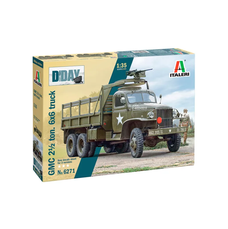 Imagen del producto 2: Italeri Vehículo Militar GMC 2 1/2 Ton, 6x6  truck 1:35