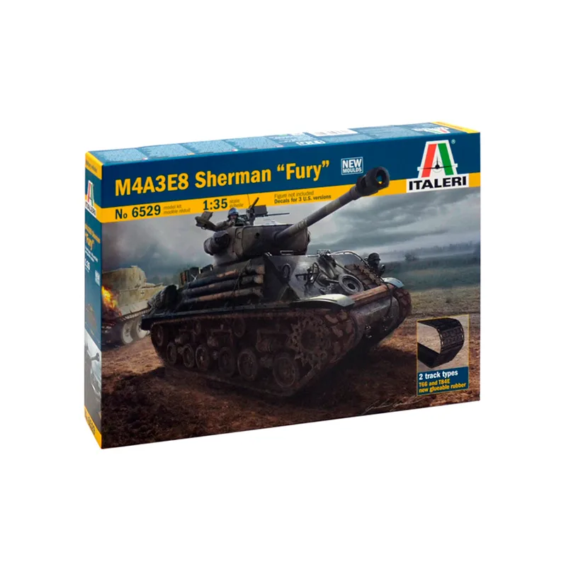 Product image 2: Italeri M4A3E8 Sherman Fury Tank 1:35