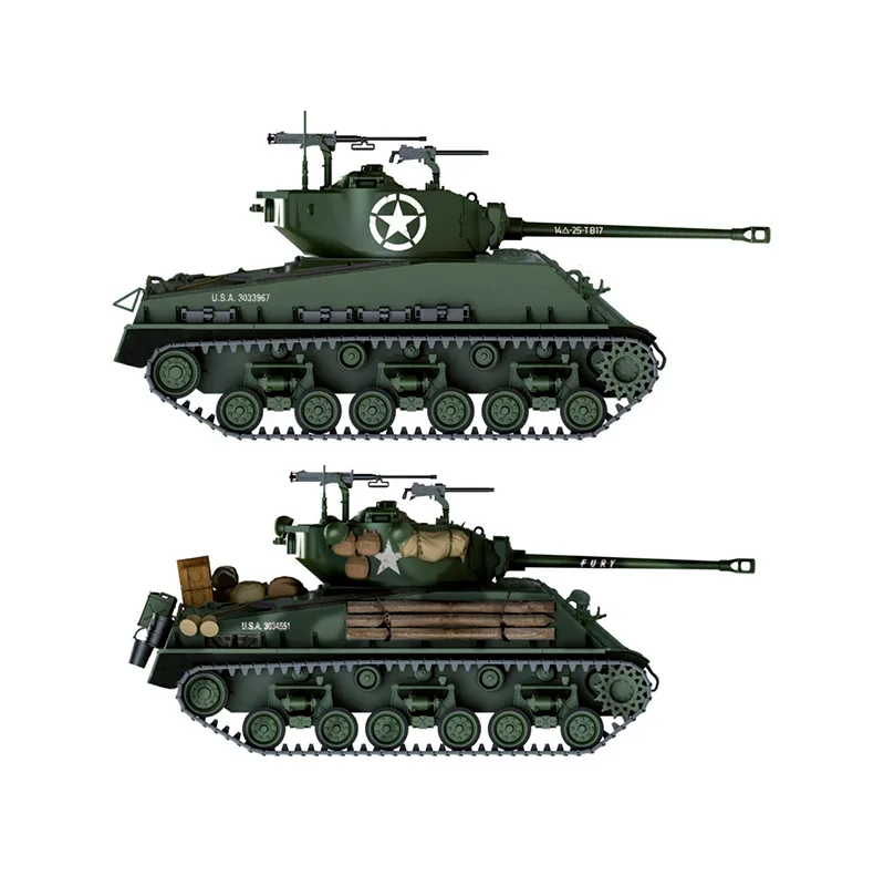 Product image 3: Italeri M4A3E8 Sherman Fury Tank 1:35