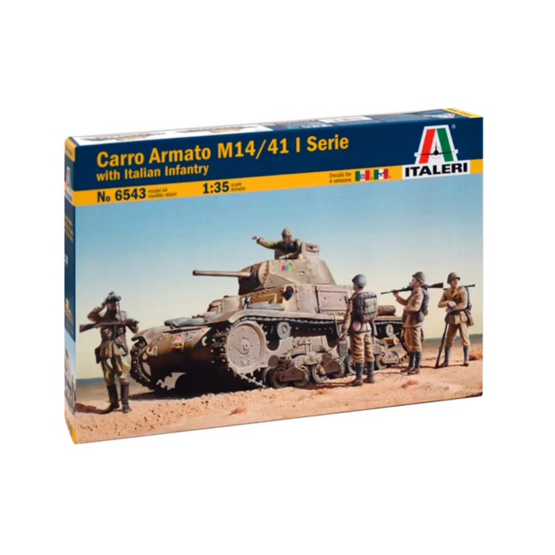 Imagen del producto 2: Italeri Tanque y figuras Carro armato M14/41 with Italian Inf. 1:35