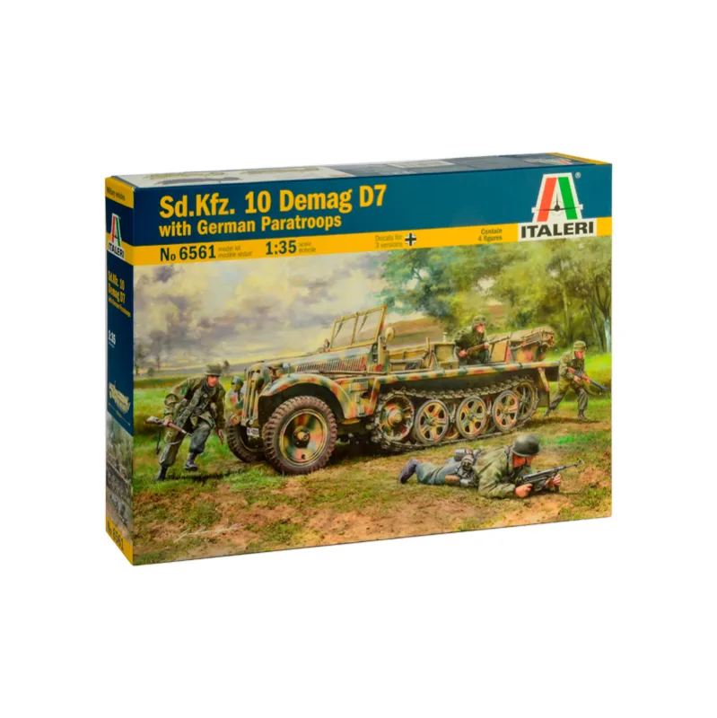 Product image 2: Italeri Demag D7 with Germ. Paratr. Military Vehicle and Figures 1:35