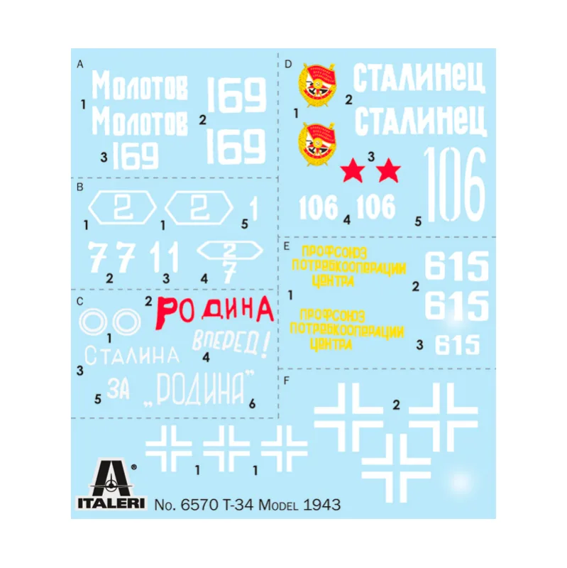 Immagine del prodotto 3: Italeri Carro armato T-34/76 Mod. 43 Premium Edition 1:35