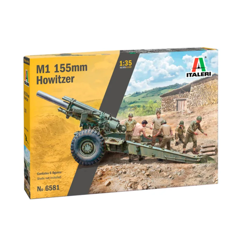 Product image 2: Italeri M1 155mm Gun with crew Military Vehicle 1:35