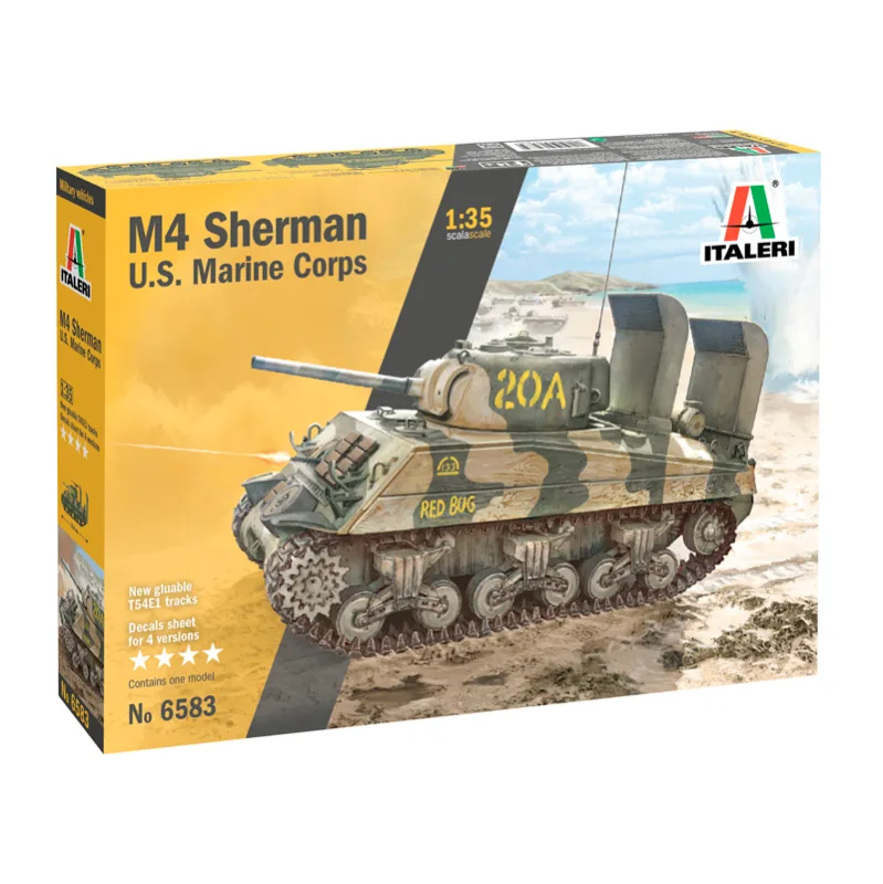 Imagen del producto 2: Italeri Tanque M4A2 U.S. Marine Corps 1:35