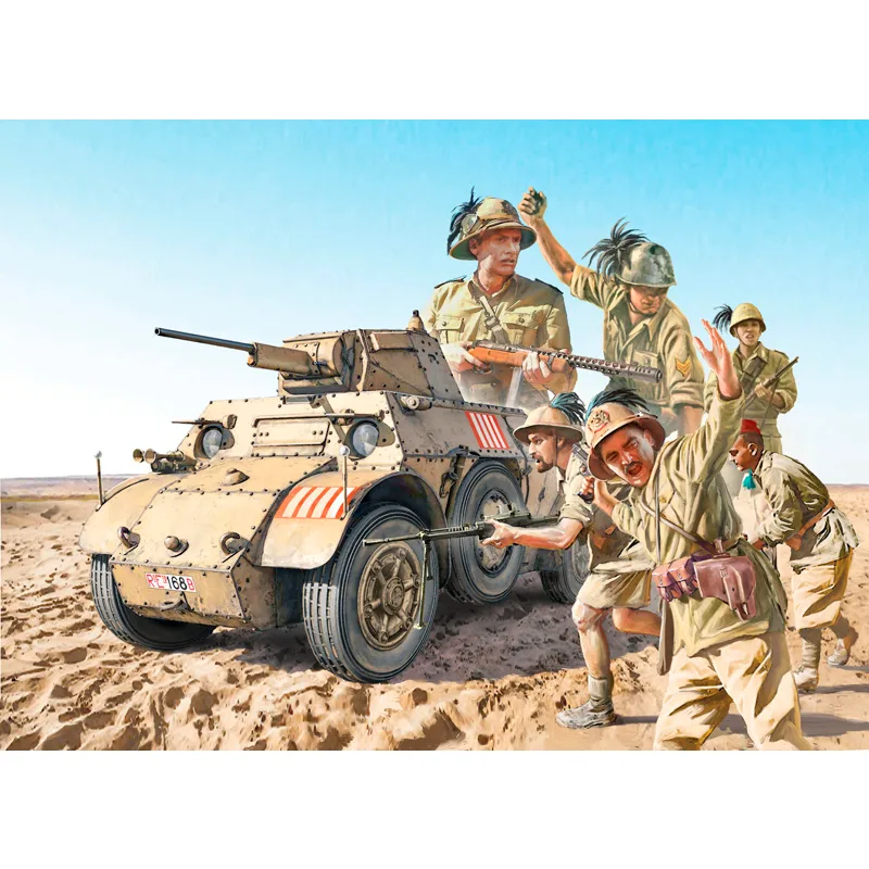 Italeri Vehículo Militar Autoblinda AB 41 w/ Bersaglieri 1:35