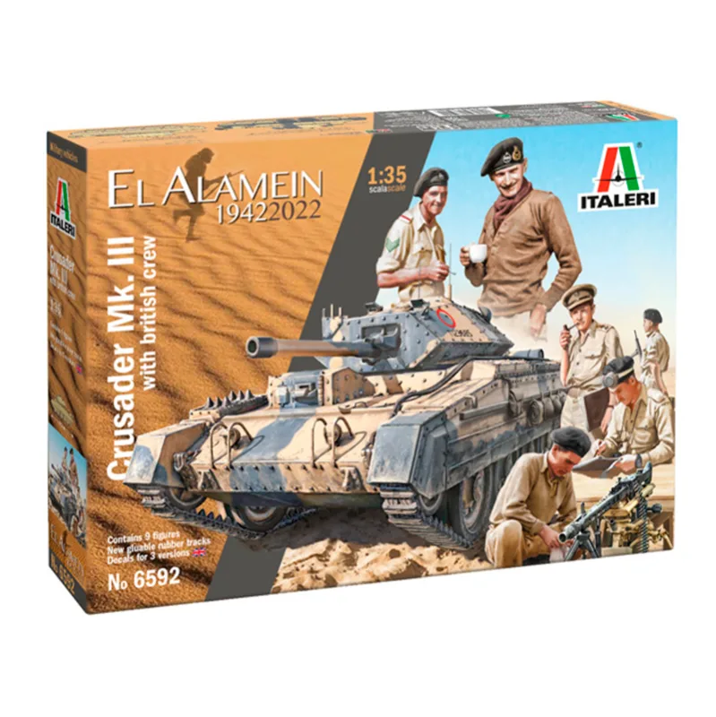Product image 2: Italeri Crusader Mk. III with British Crew Tank 1:35