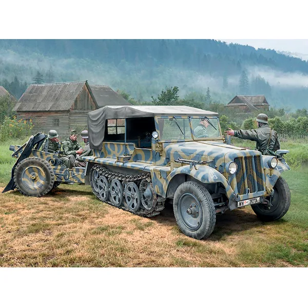 Italeri Vehículo Militar Demag D7 with 7,5 cm leIG 18 1:35