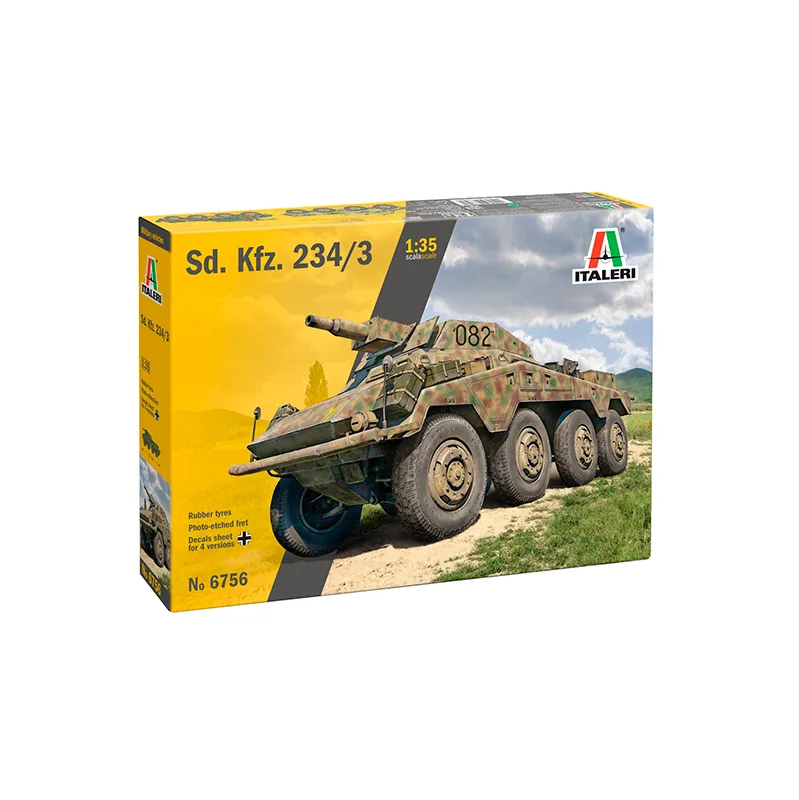 Product image 2: Italeri Sd. Kfz. 234/3 Military Vehicle 1:35