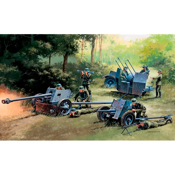 Italeri Vehículo Militar German Guns Set 1:72