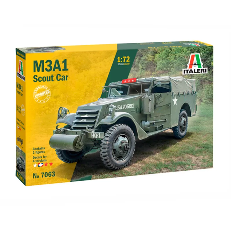 Product image 2: Italeri Military Vehicle M3A1 Scout Car 1:72