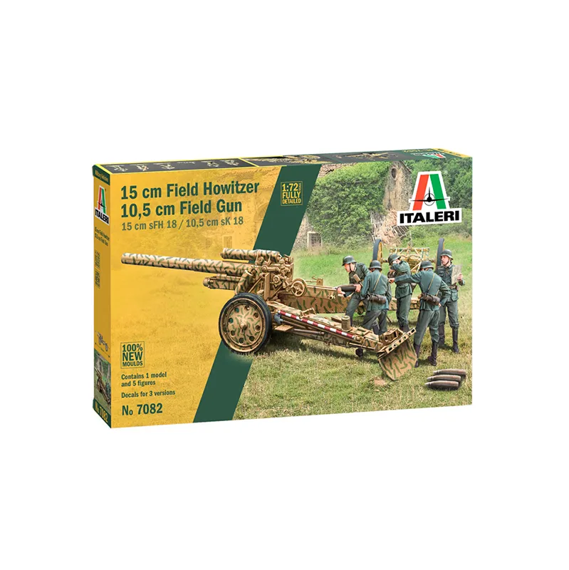 Imagen del producto 2: Italeri Vehículo Militar 15cm fld. howitzer/10,5cm fld. gun 1:72