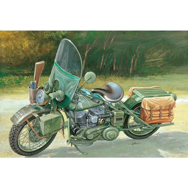 Italeri Military Motorcycle WLA 750 1:9