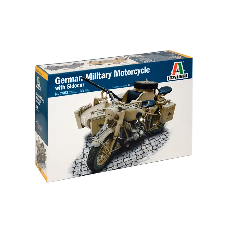 Immagine del prodotto 2: Italeri Moto militare German Mil. Motorcycle with sidecar 1:9