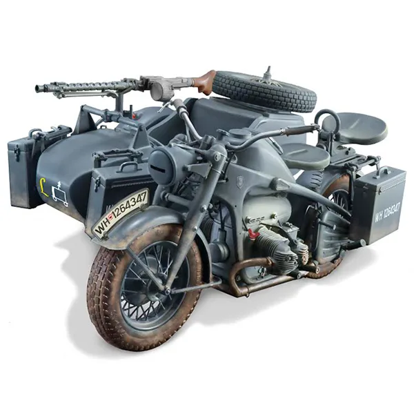 Italeri Military Motorcycle Zundapp KS 750 with sidecar 1:9