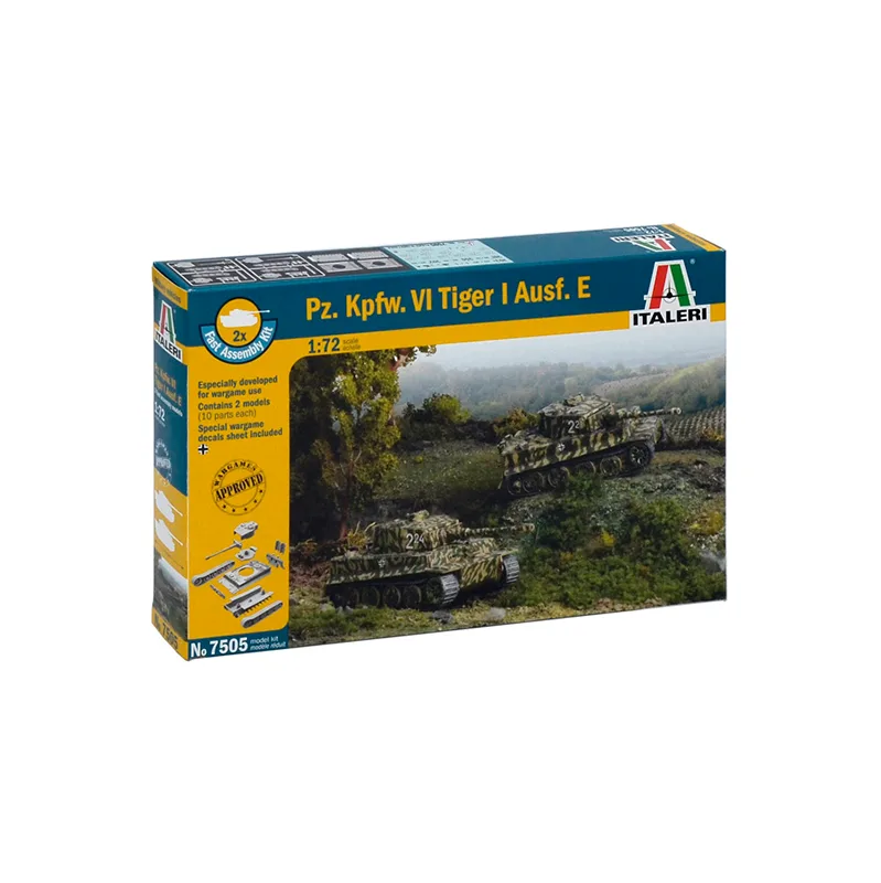Immagine del prodotto 2: Italeri Carri armati (Facile) Pz. Kpfw. VI Tiger I Ausf. E 1:72