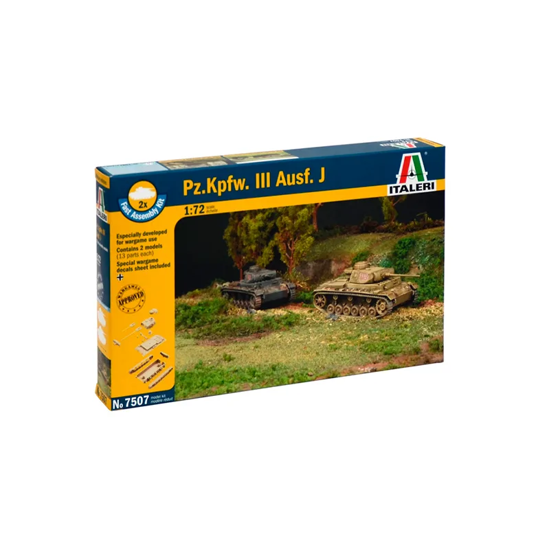 Immagine del prodotto 2: Italeri Carri armati (Facile) Pz.Kpfw. III Ausf. J 1:72