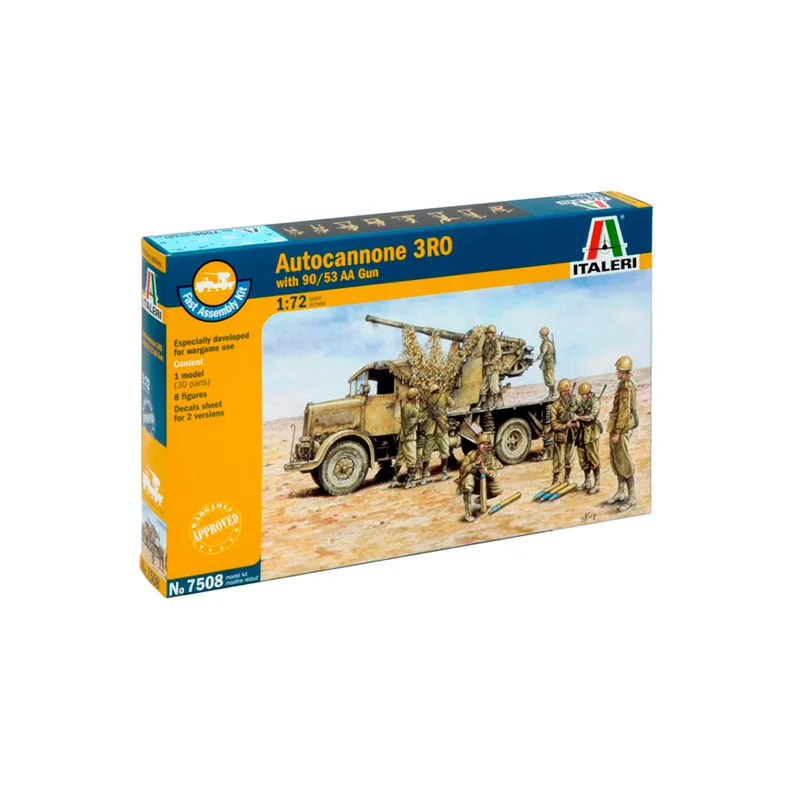 Immagine del prodotto 2: Italeri Veicolo mil. (Facile) Autocann. 3RO 90/53 AA gun 1:72