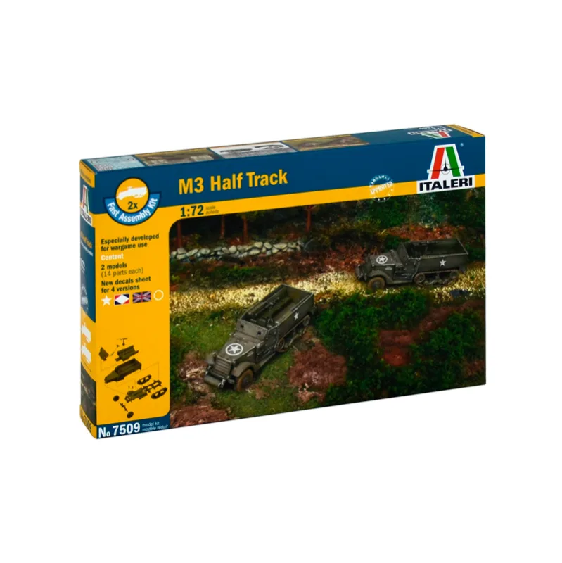 Product image 2: Italeri Military Vehicles (Easy) M3 Half Track 1:72