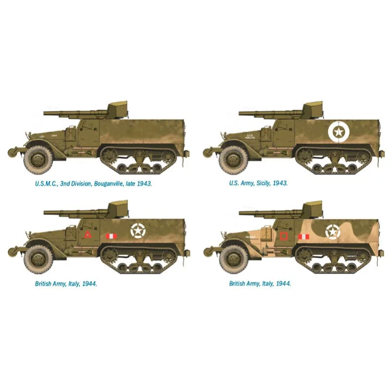 Immagine del prodotto 2: Italeri Veicoli mil. (Facile) M3 75mm Gun Motor Carriage 1:72