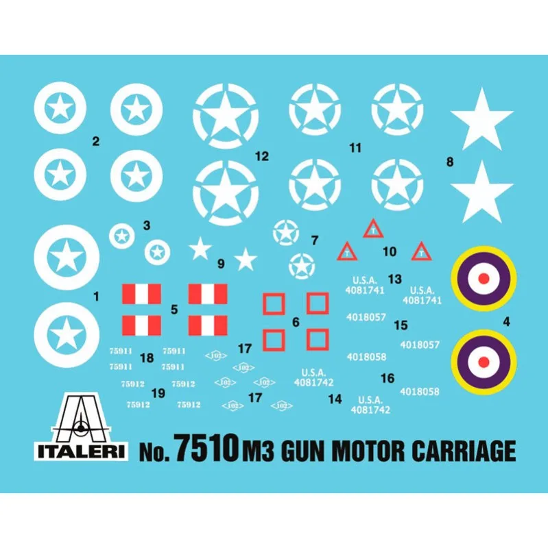 Immagine del prodotto 3: Italeri Veicoli mil. (Facile) M3 75mm Gun Motor Carriage 1:72