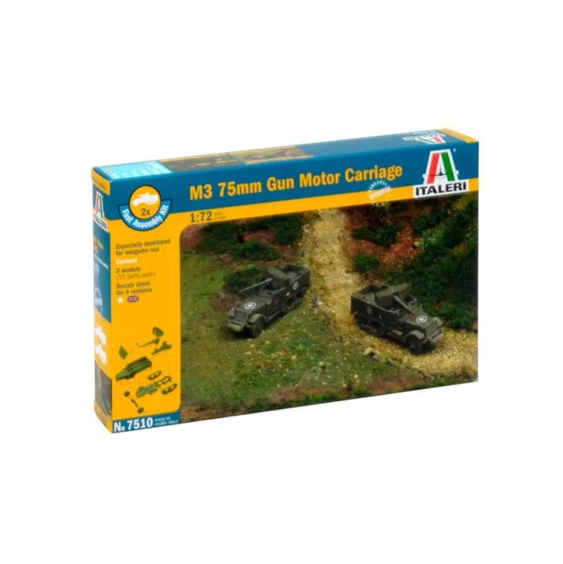 Immagine del prodotto 4: Italeri Veicoli mil. (Facile) M3 75mm Gun Motor Carriage 1:72