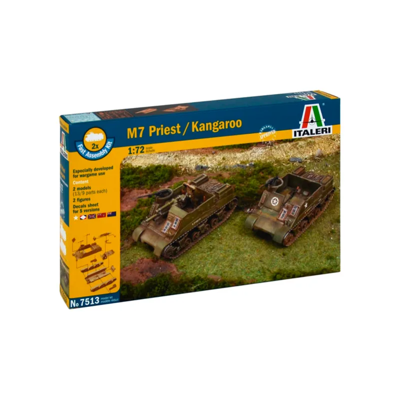 Imagen del producto 2: Italeri Tanques (Fácil) M7 Priest / Kangaroo 1:72