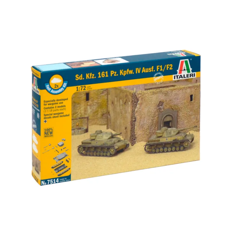 Imagen del producto 2: Italeri Tanques (Fácil) Sd. Kfz. 161 Pz. Kpfw. IV F1-F2 1:72
