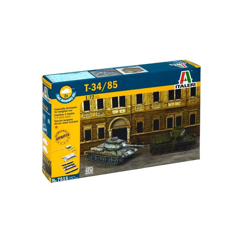 Imagen del producto 2: Italeri Tanques (Fácil) T 34/85 1:72